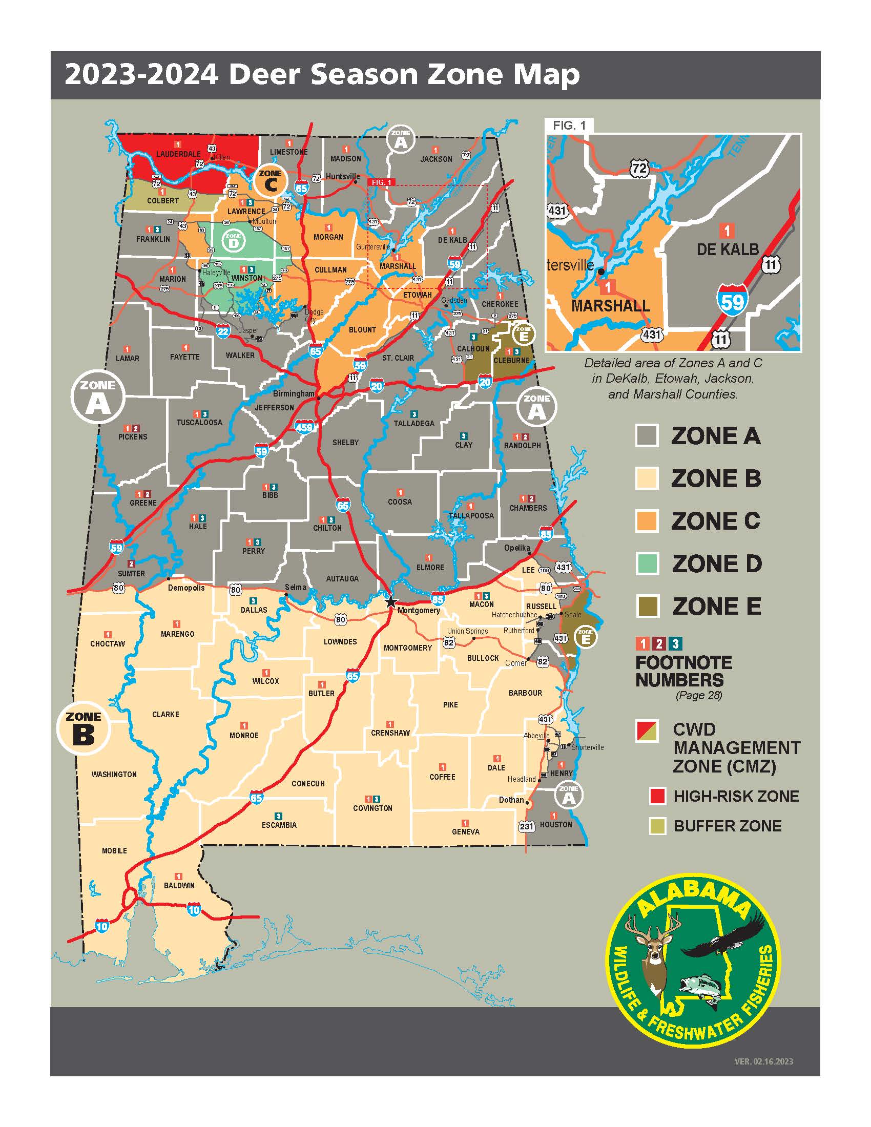 2023 2024 Proposed Deer Zone Map Website Graphic 